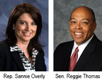 Rep. Sannie Overly and Sen. Reggie Thomas